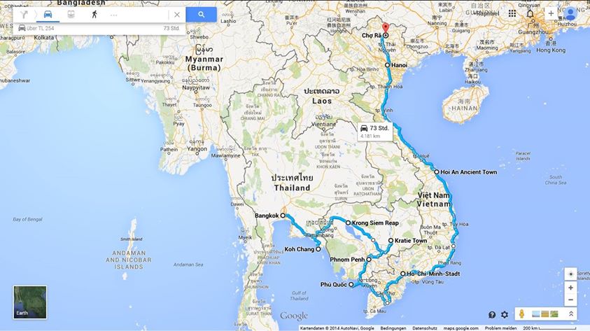 Mit dem Motorrad durch Südostasien