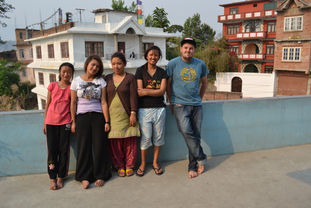 Manuel und die ganze Familie in kathmandu