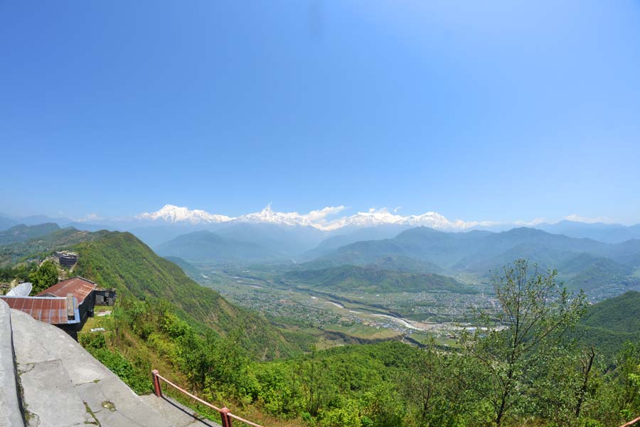 Sarangkot-pokhara-ausblick nepal reise